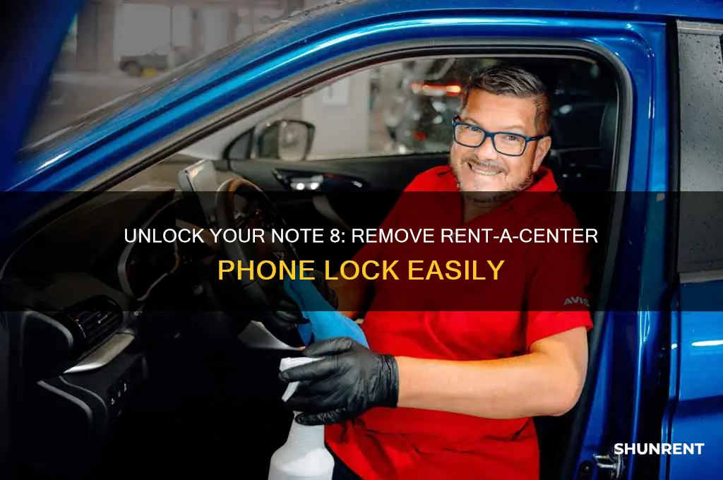 how to remove rent a center phone lock note 8