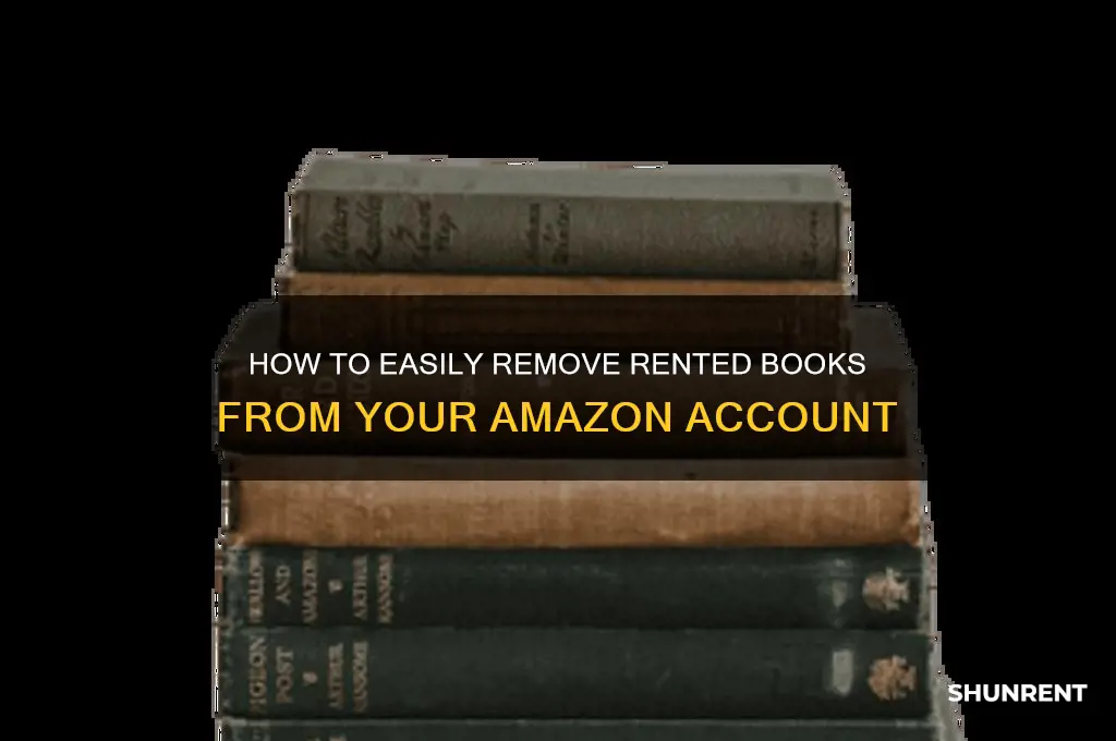 how to rempve rent books from amazon