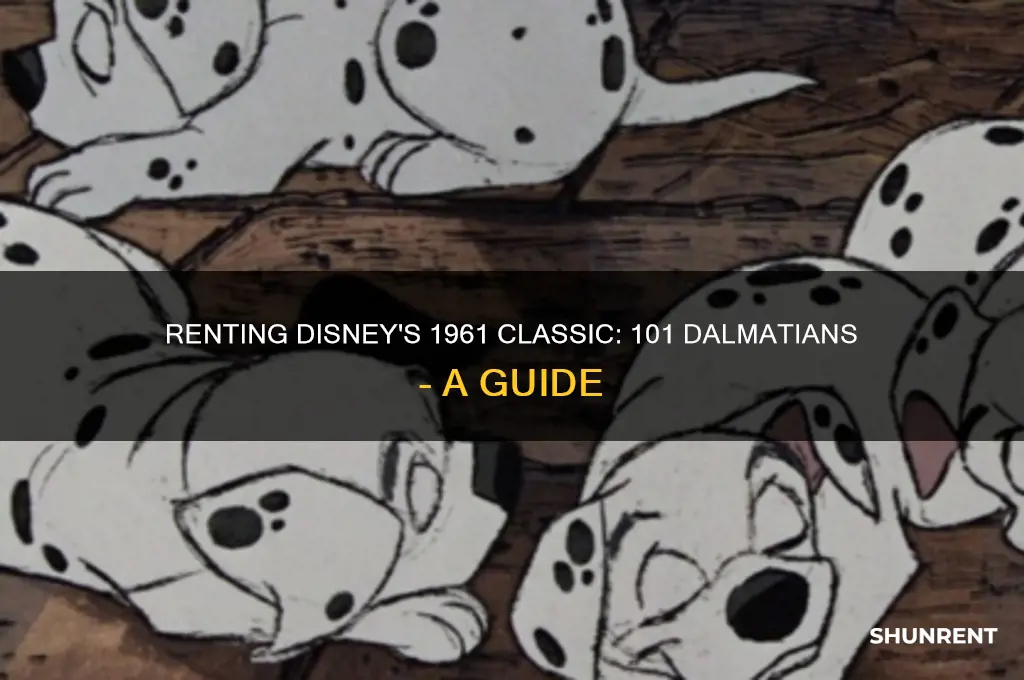 how to rent 101 dalmations 1961 version