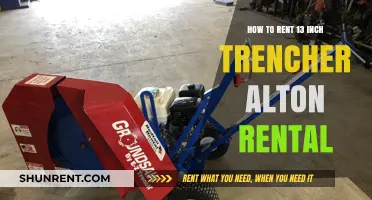 Renting a 13-Inch Trencher: Alton Rental's Easy Guide