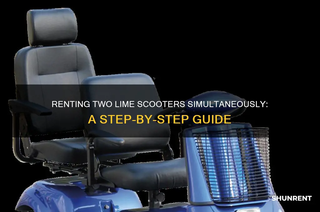 how to rent 2 lime scooters at once