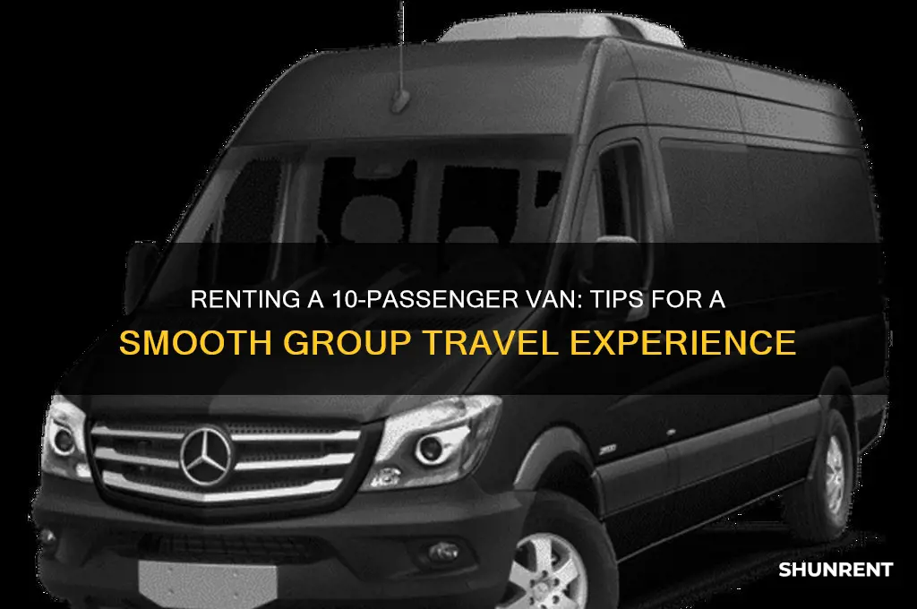 how to rent a 10 passenger van