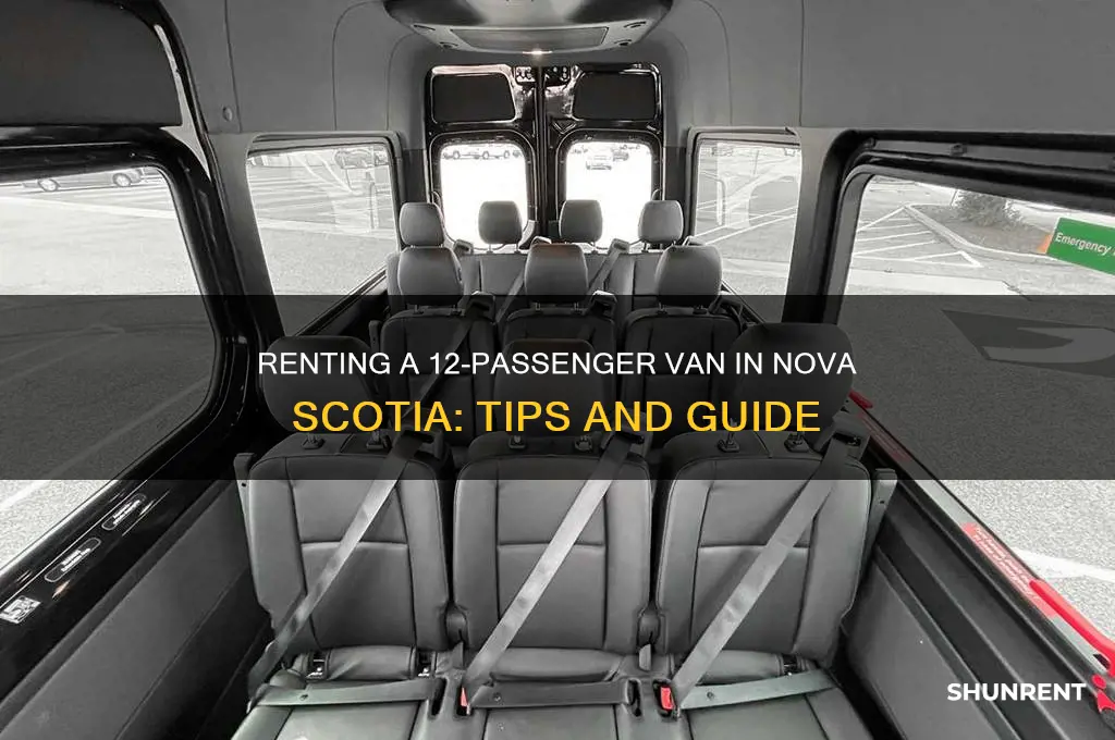 how to rent a 12 passenger van in nova scotia