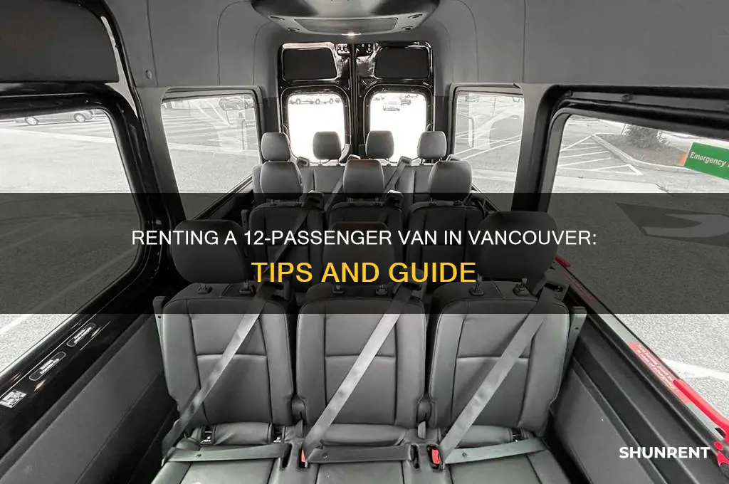 how to rent a 12 passenger van in vancou