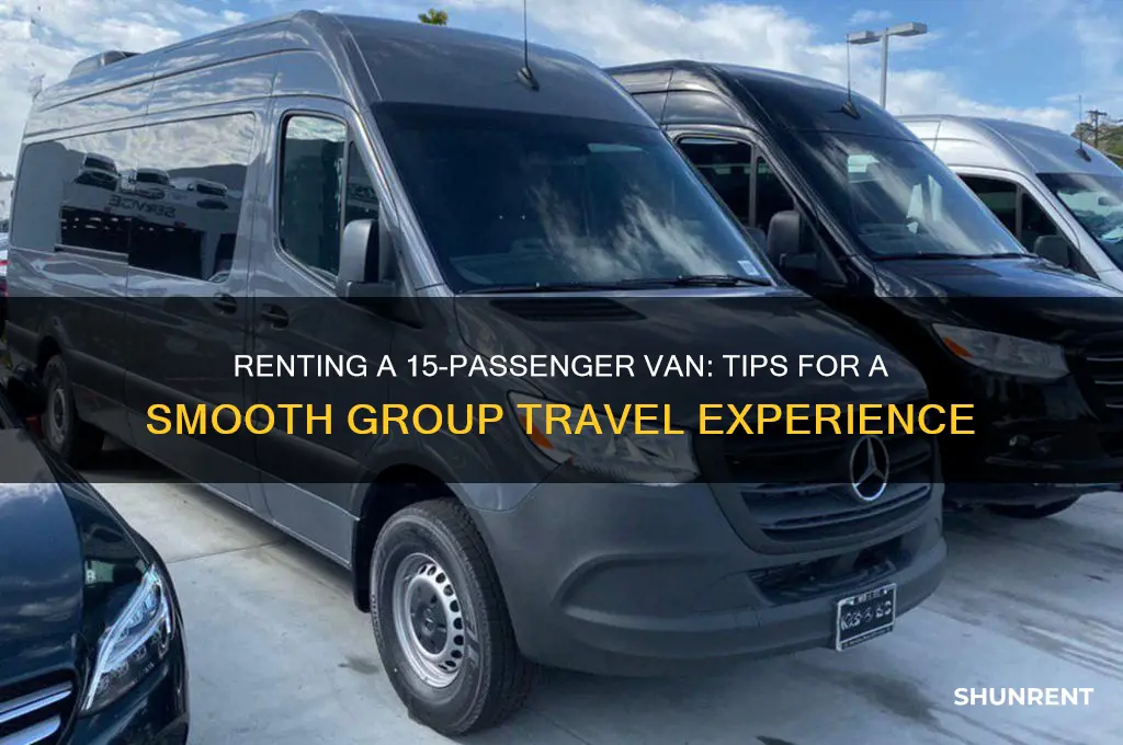 how to rent a 15 passenger van
