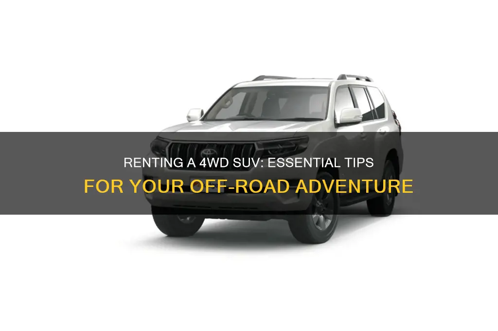 how to rent a 4 wheel drive suv