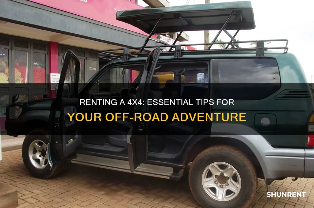 how to rent a 4 wheel drive vehicle