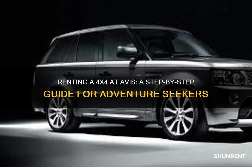 how to rent a 4x4 at avis