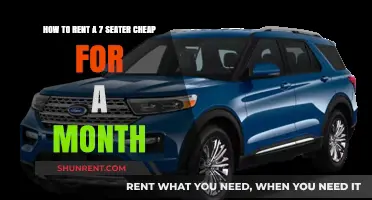 Affordable Monthly Rentals: Tips to Secure a Cheap 7-Seater