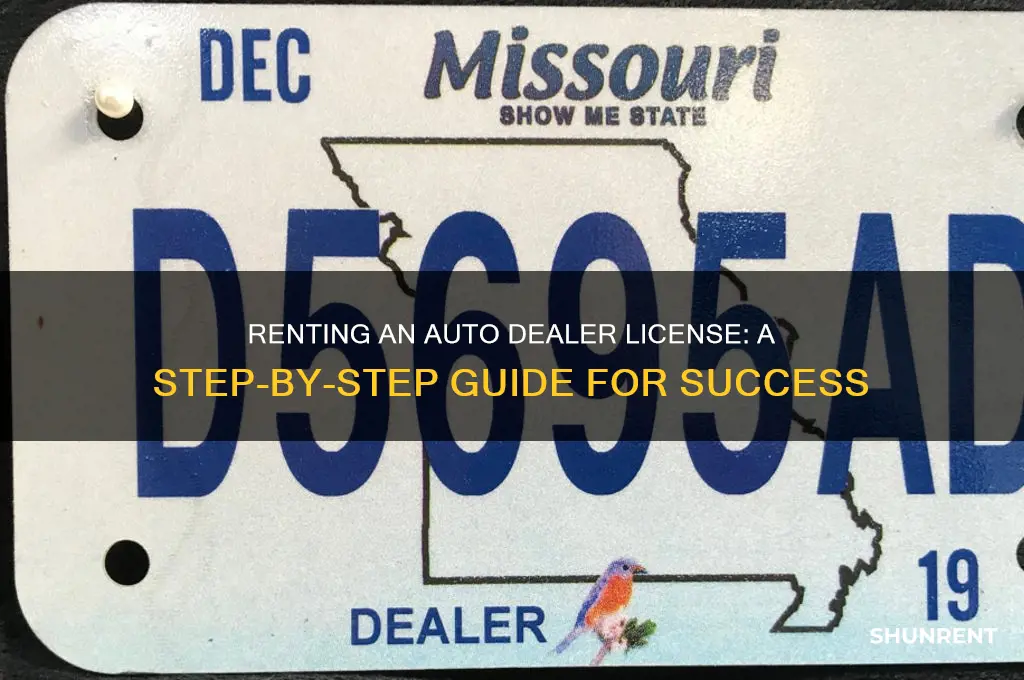 how to rent a auto dealer