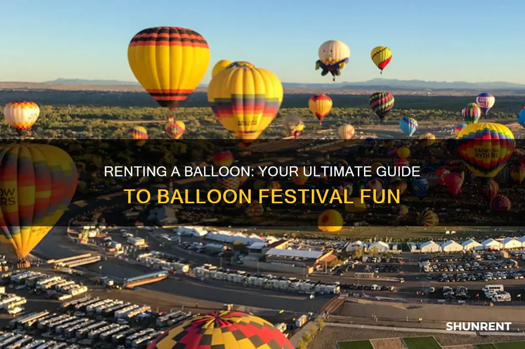 how to rent a balloon during balloon festival