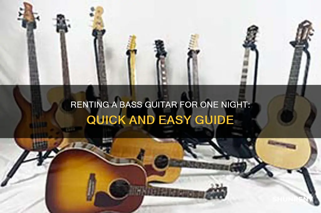 how to rent a bass guitar for one night only
