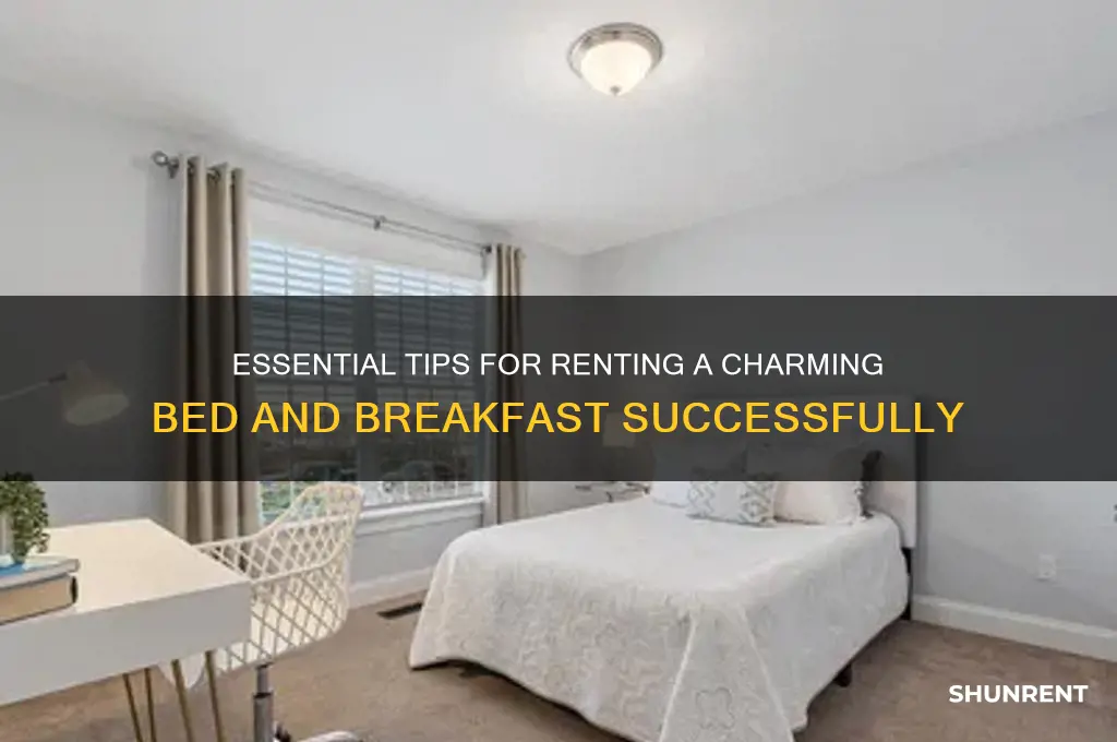 how to rent a bed and breakfast