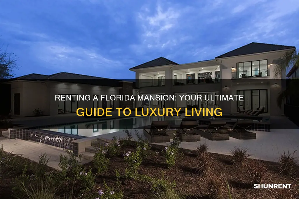 how to rent a big mansion in florida