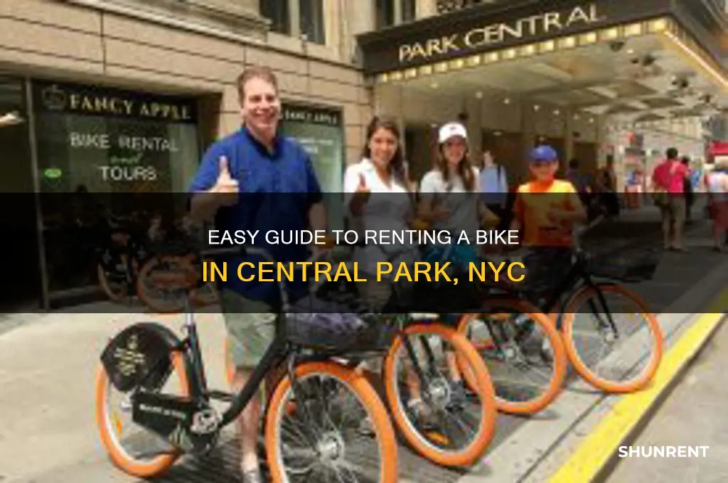 how to rent a bike in central park
