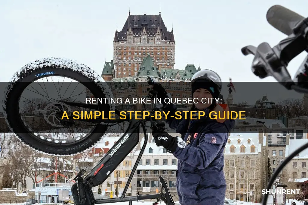 how to rent a bike in quebec city