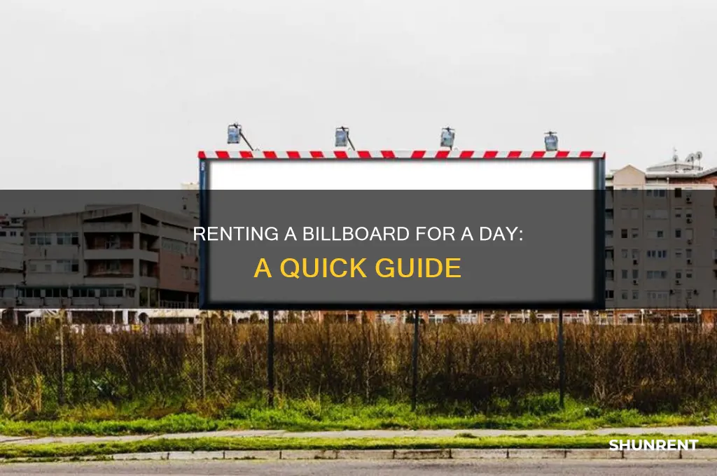how to rent a billboard for a day