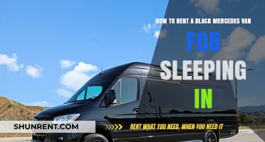 Rent a Black Mercedes Van for Comfortable Overnight Adventures
