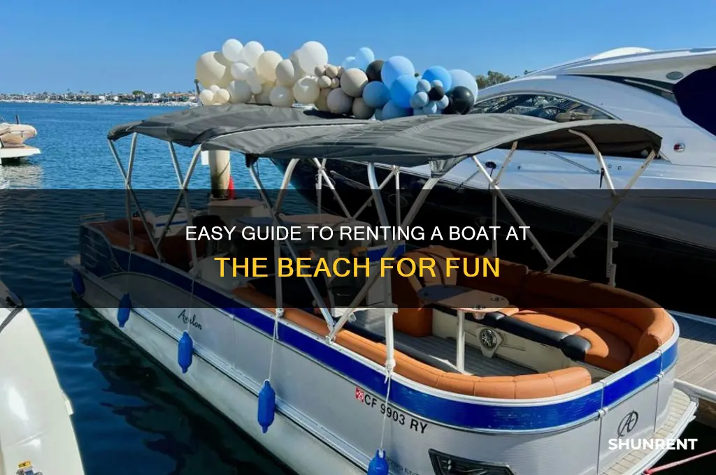how to rent a boat at the beach