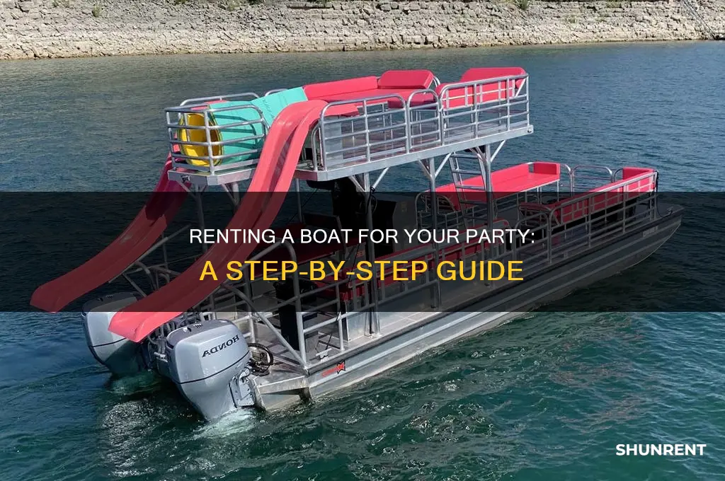 how to rent a boat for a party