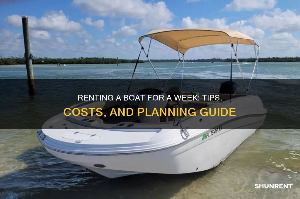 how to rent a boat for a week