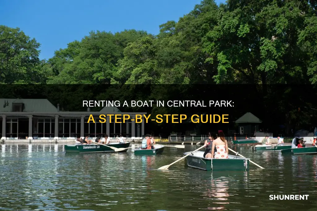how to rent a boat in central park