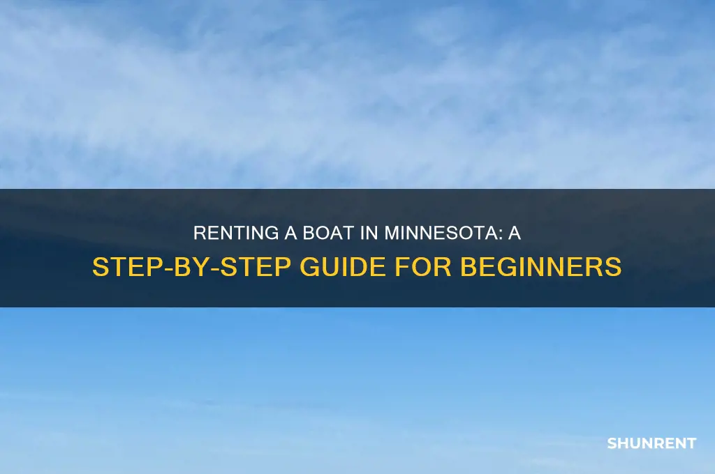 how to rent a boat in minnesota