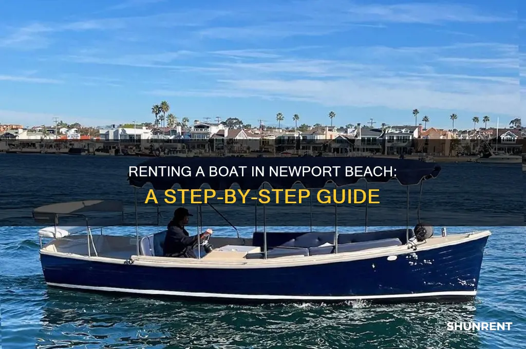 how to rent a boat in newport beach