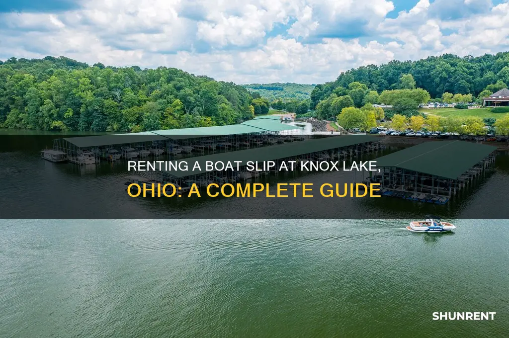 how to rent a boat slip at knox lake ohio