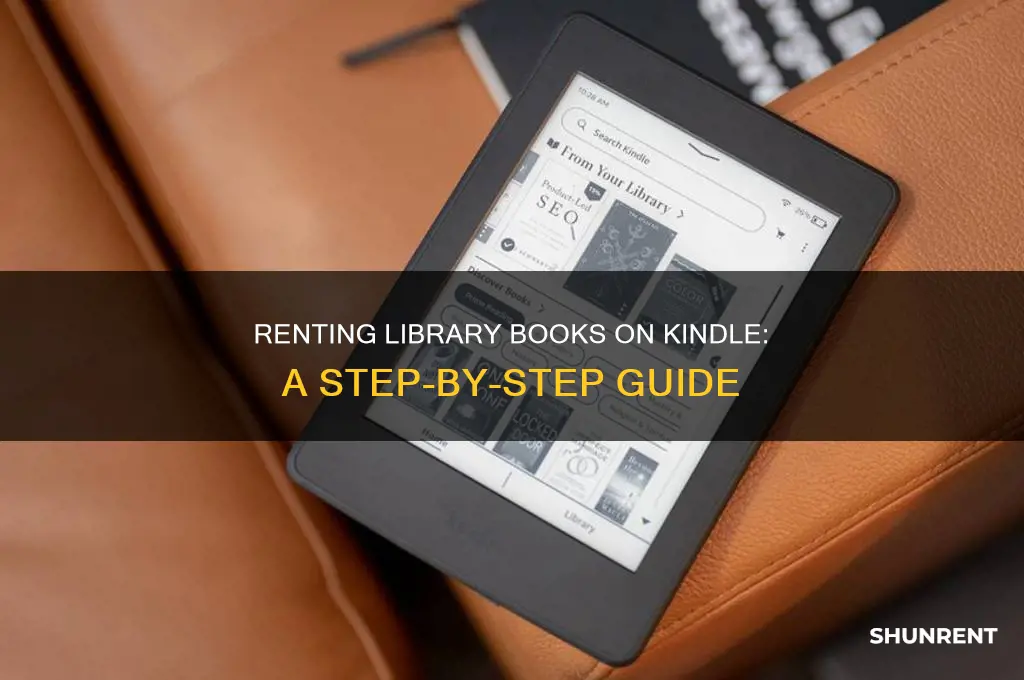 how to rent a book from a library on kindle