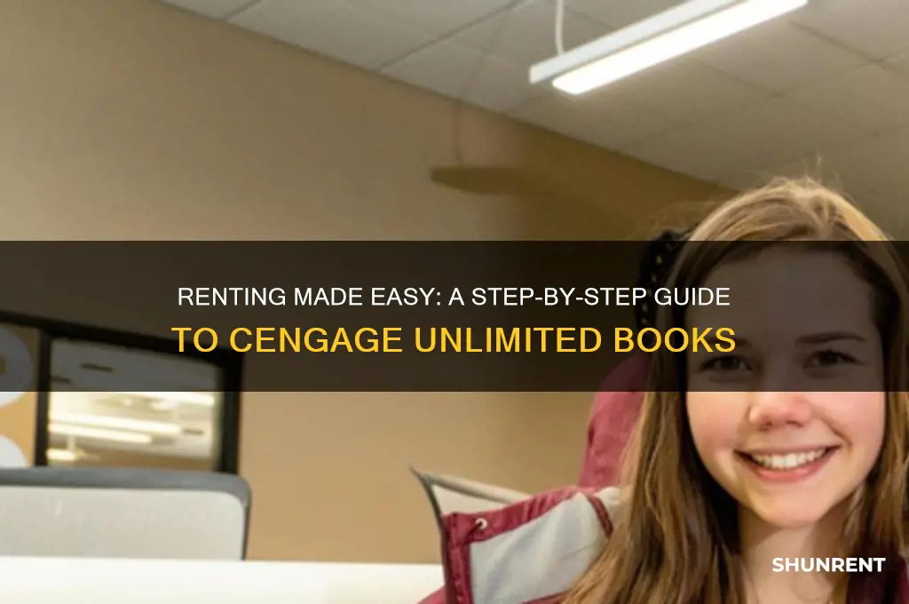 how to rent a book from cengage unlimited