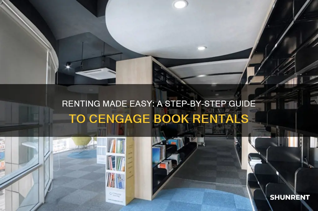 how to rent a book in cengage
