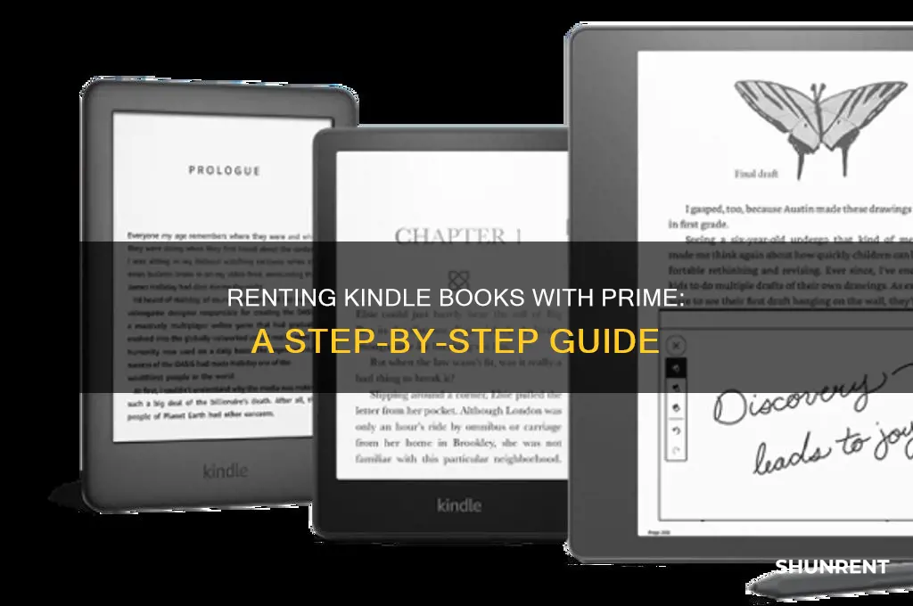 how to rent a book on kindle prime