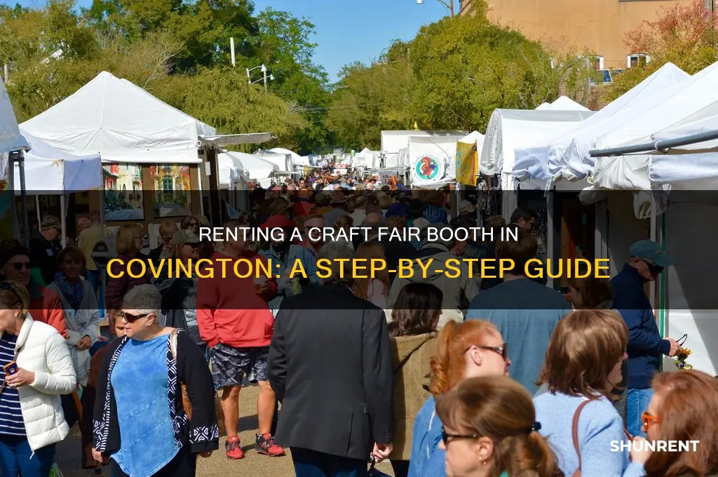 how to rent a booth at a craft fair covington