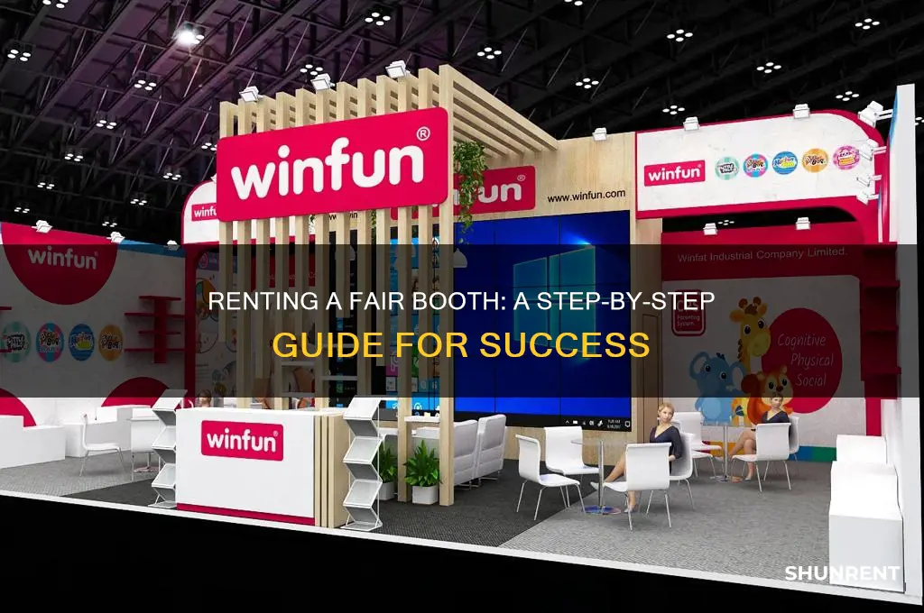 how to rent a booth at a fair