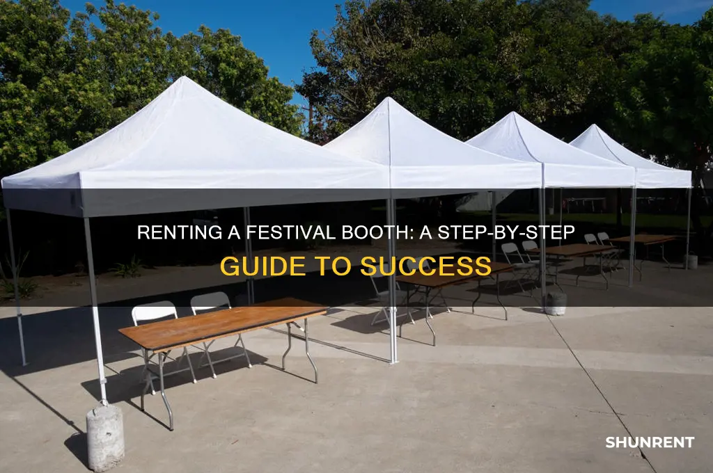 how to rent a booth at a festival