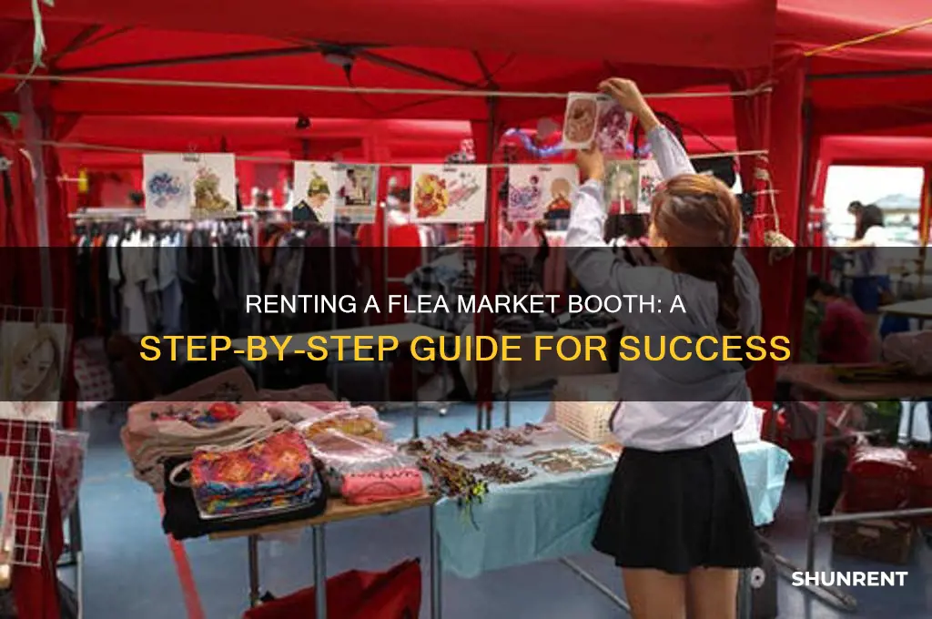 how to rent a booth at a flea market