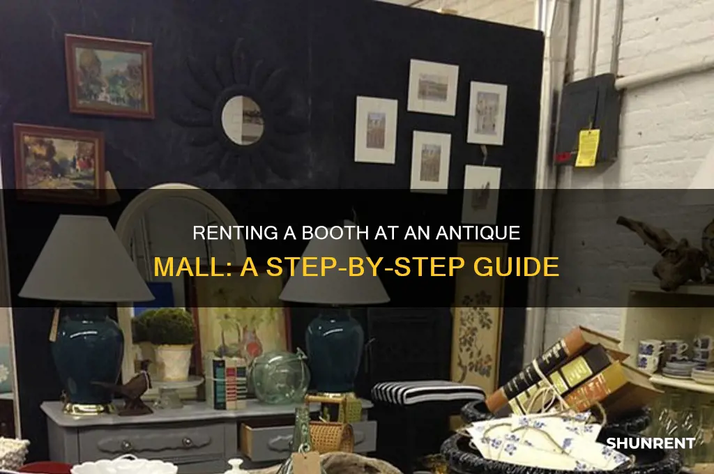 how to rent a booth at an antique mall