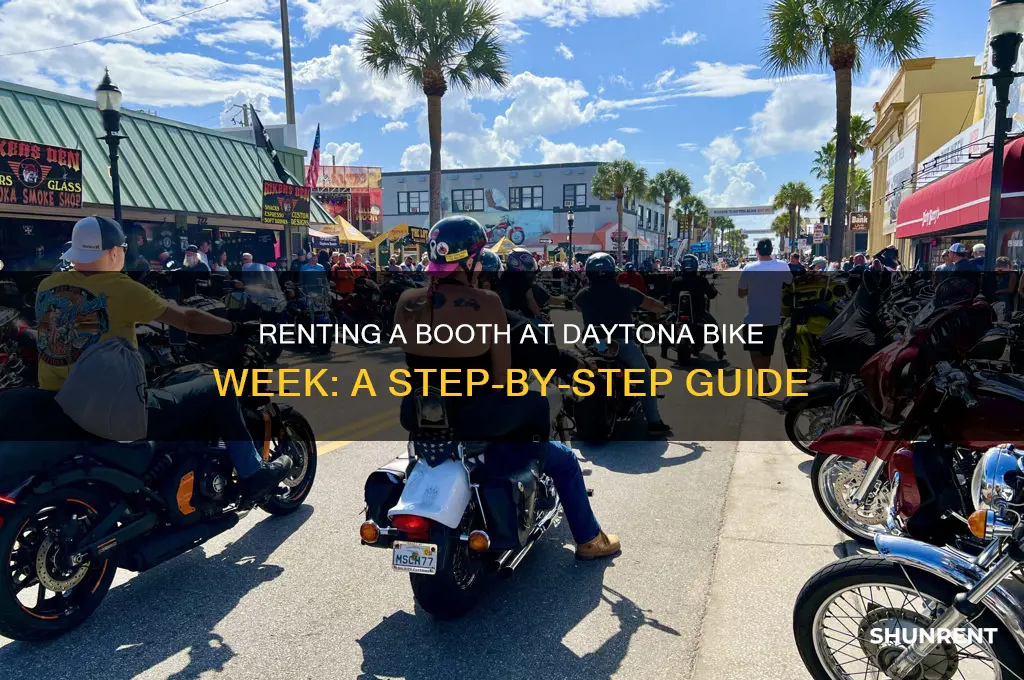 how to rent a booth at bike week daytona