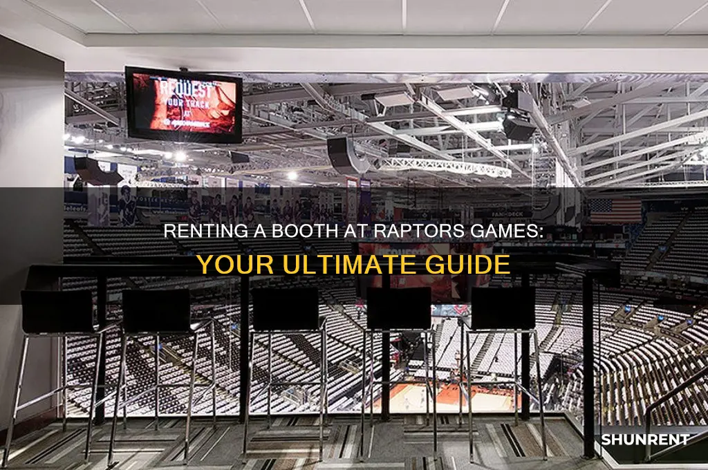how to rent a booth at the raptors games