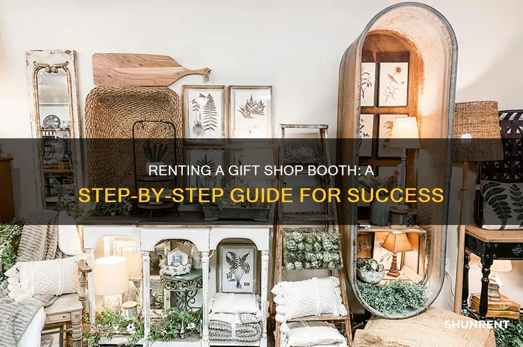 how to rent a booth for a gift shop