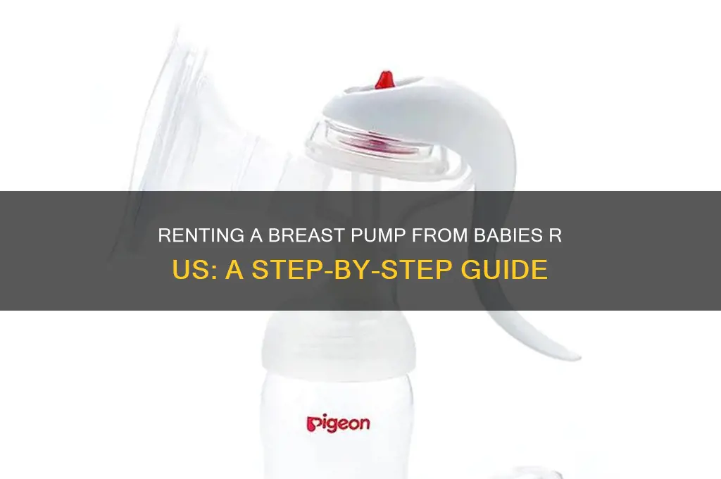 how to rent a breast pump from babies r us