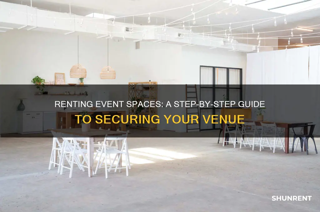 how to rent a building for events