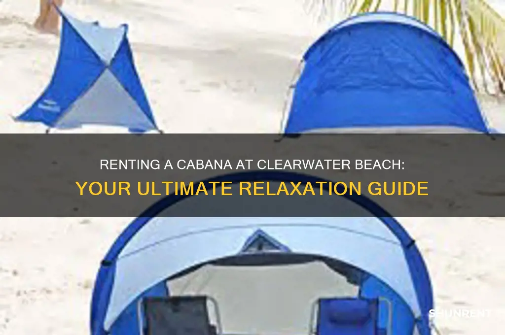 how to rent a cabana at clearwater beach