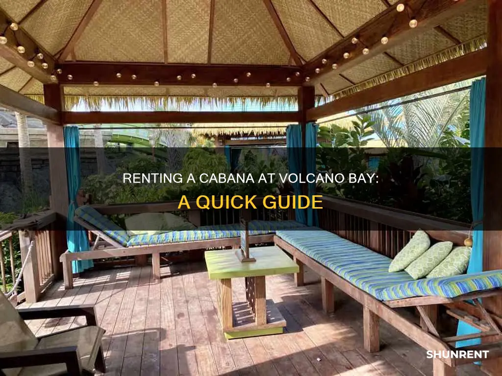 how to rent a cabana at volcano bay