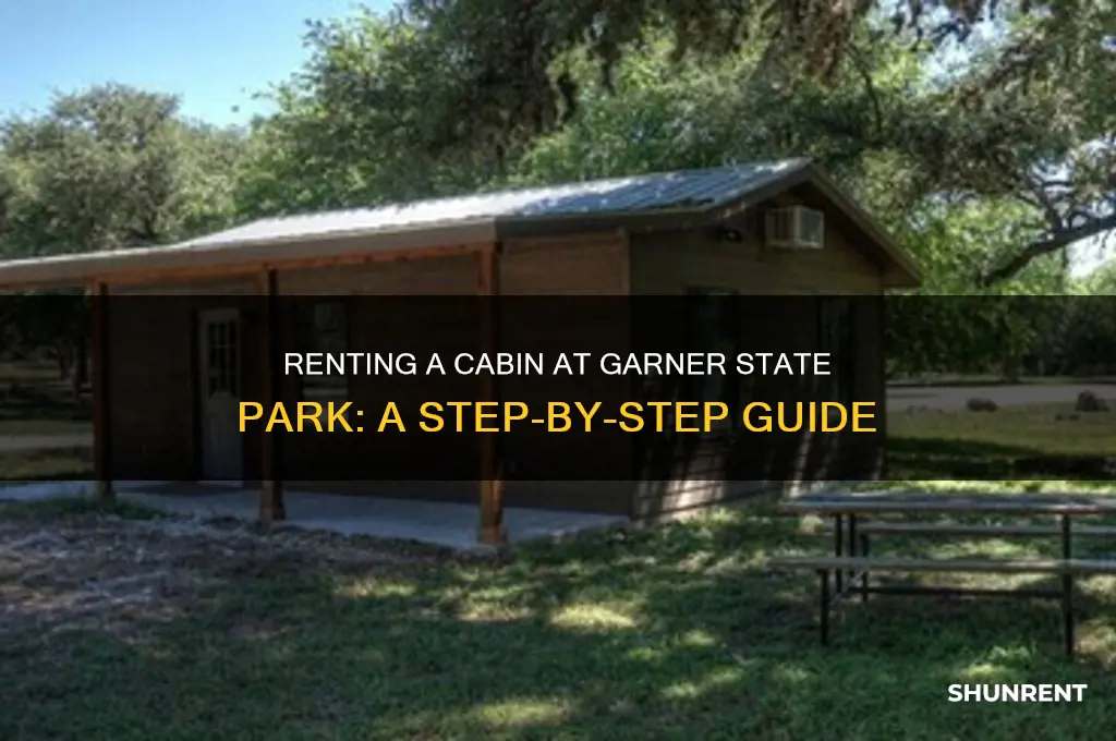 how to rent a cabin at garner state park