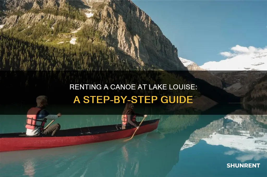 how to rent a canoe at lake louise