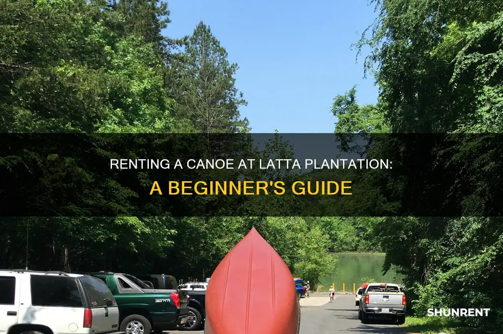 how to rent a canoe in latta plantation