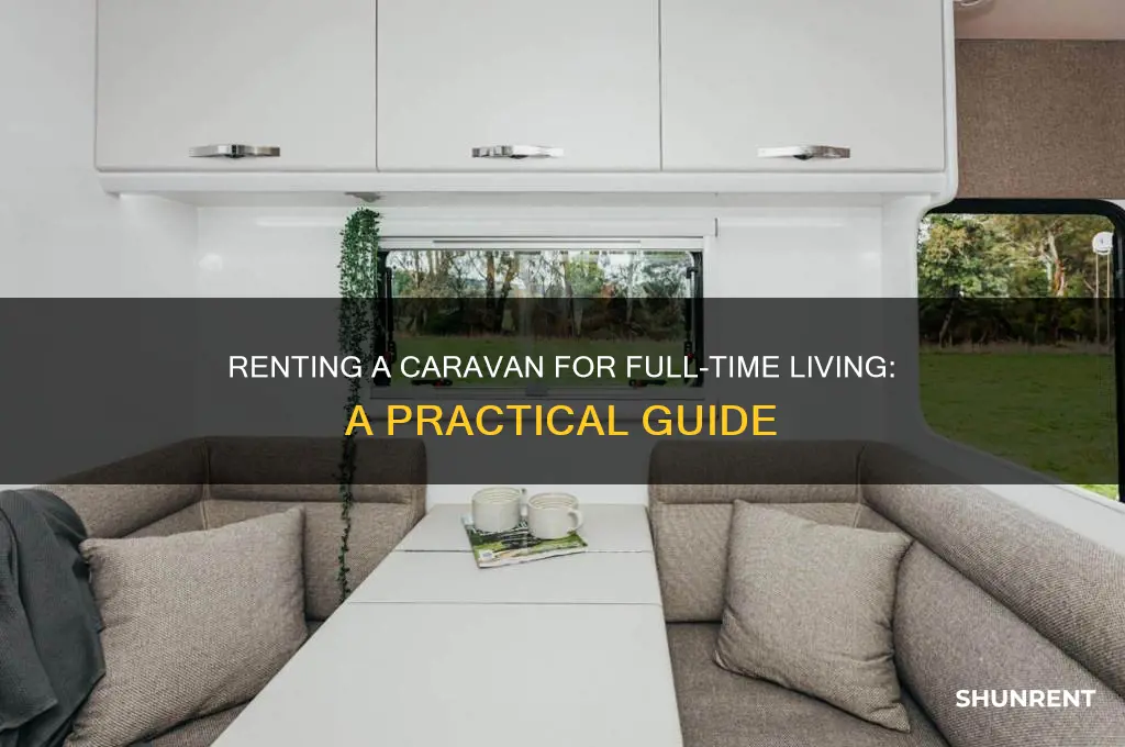 how to rent a caravan to live in