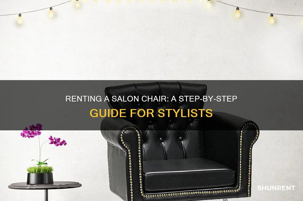 how to rent a chair in a hair salon